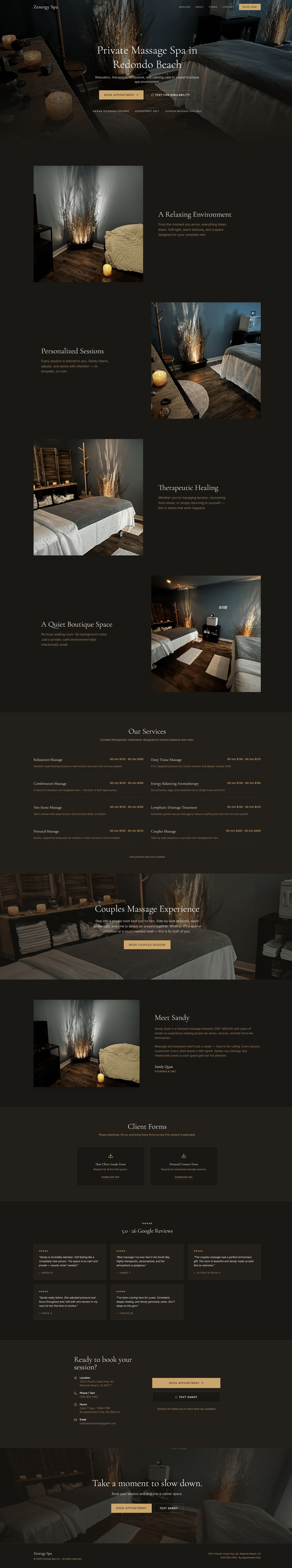 Zenergy Spa website