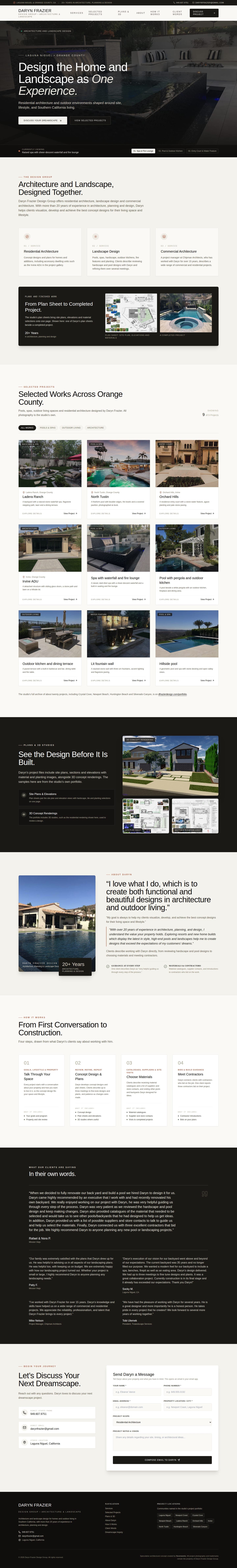 Daryn Frazier Design Group — full homepage