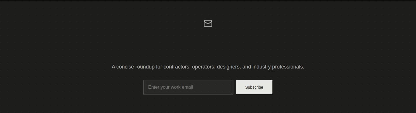 TechRFI newsletter signup — weekly brief opt-in